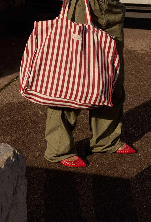 Sac Week-end Rayures Rouges
