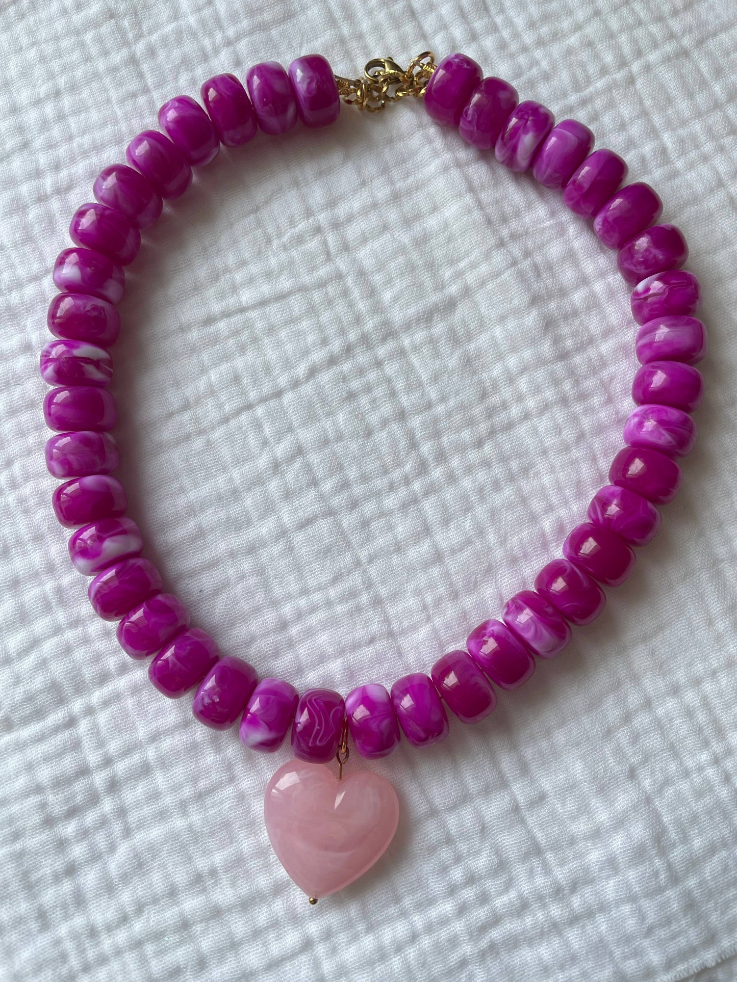 Collier Charlie: Perle kaki