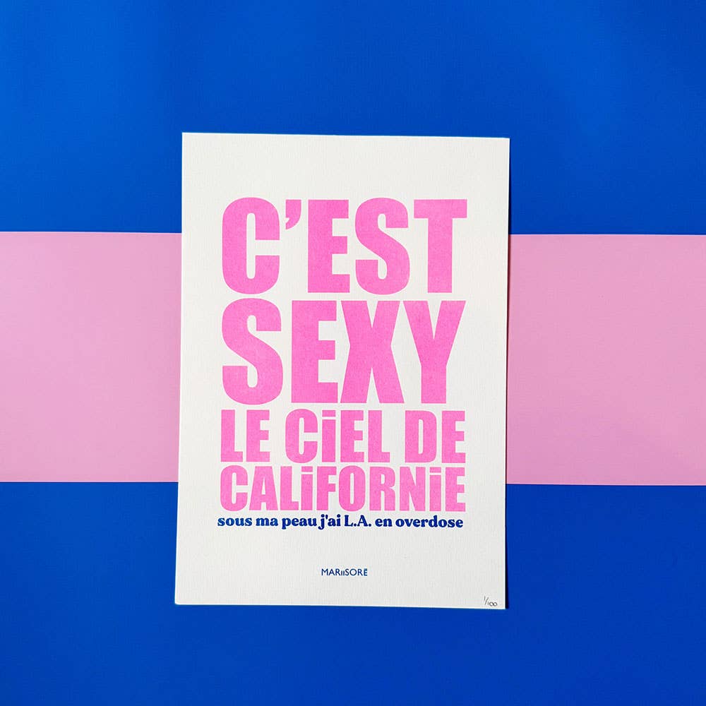 Risographie Sexy Californie
