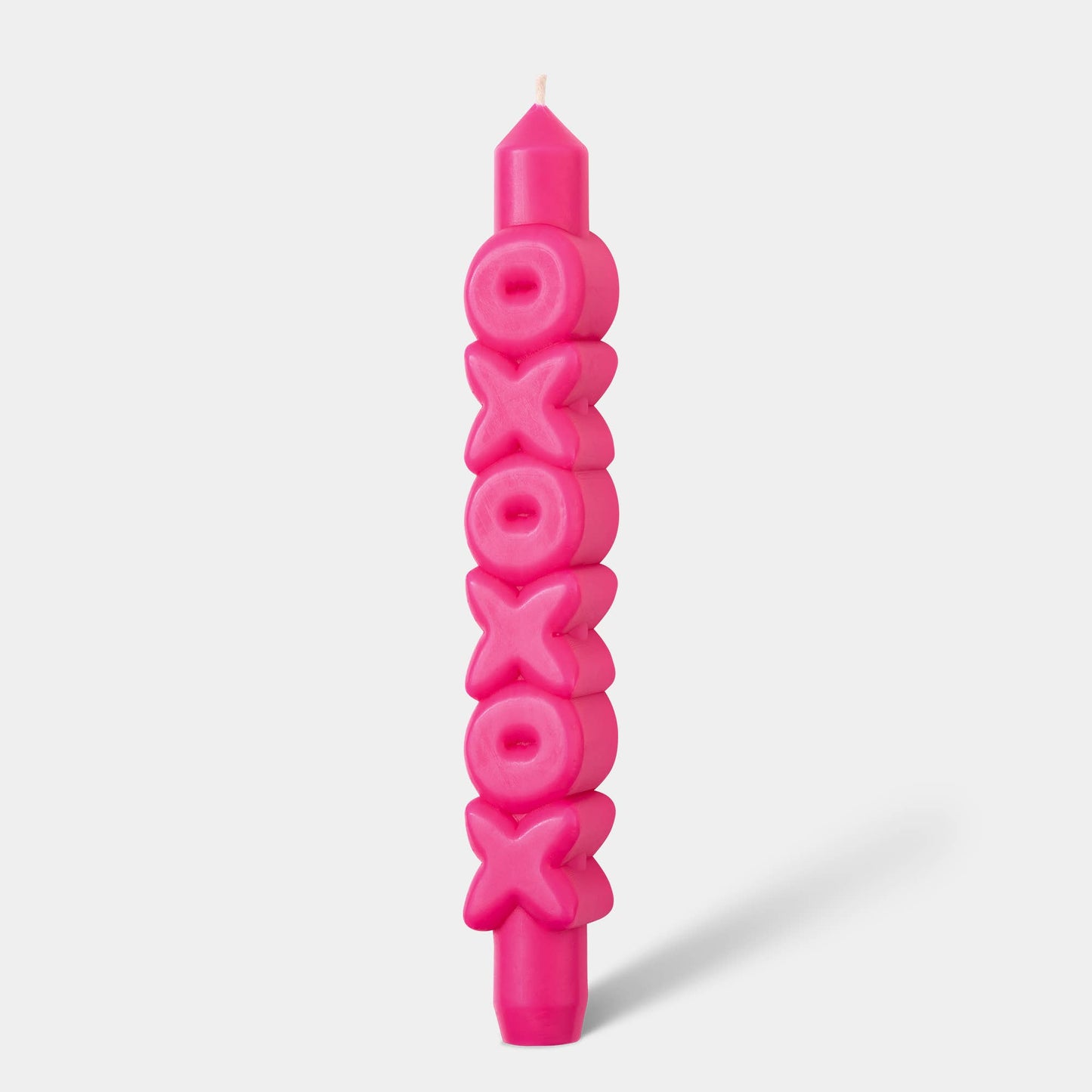 Bougie conique XOXOXO - Fait main - Bougies coniques 3D: Rose