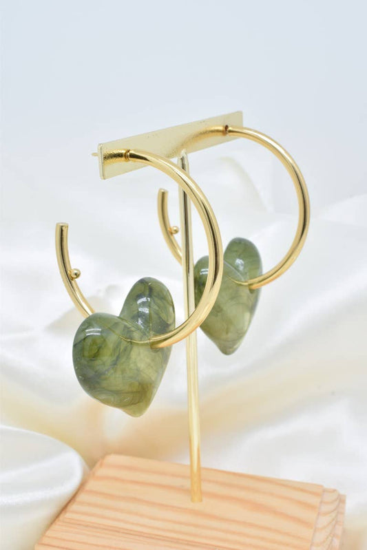 Boucles d'oreilles en acier inoxydable -BO100344OR-VRF
