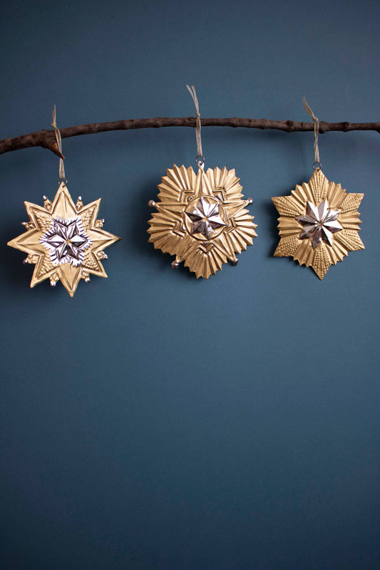 Étoiles bicolores - Décoration Noël