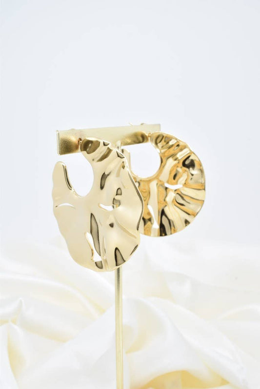 Boucles d'oreilles en acier inoxydable -BO100333: Argenté