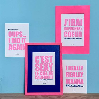 Risographie J'irai chercher ton coeur