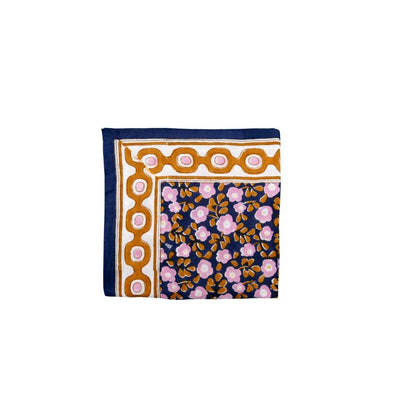 Foulard flower seventies - Mon grand indispensable navy