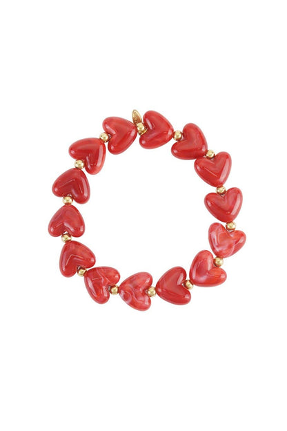 Bracelet Acrylique Cœur