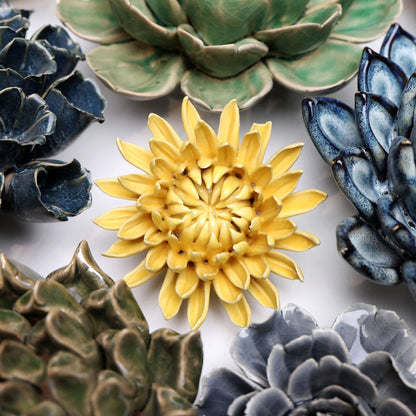 Amoureux des plantes d'intérieur - Cadeaux muraux botaniques de fleurs Chrysanthème jaune