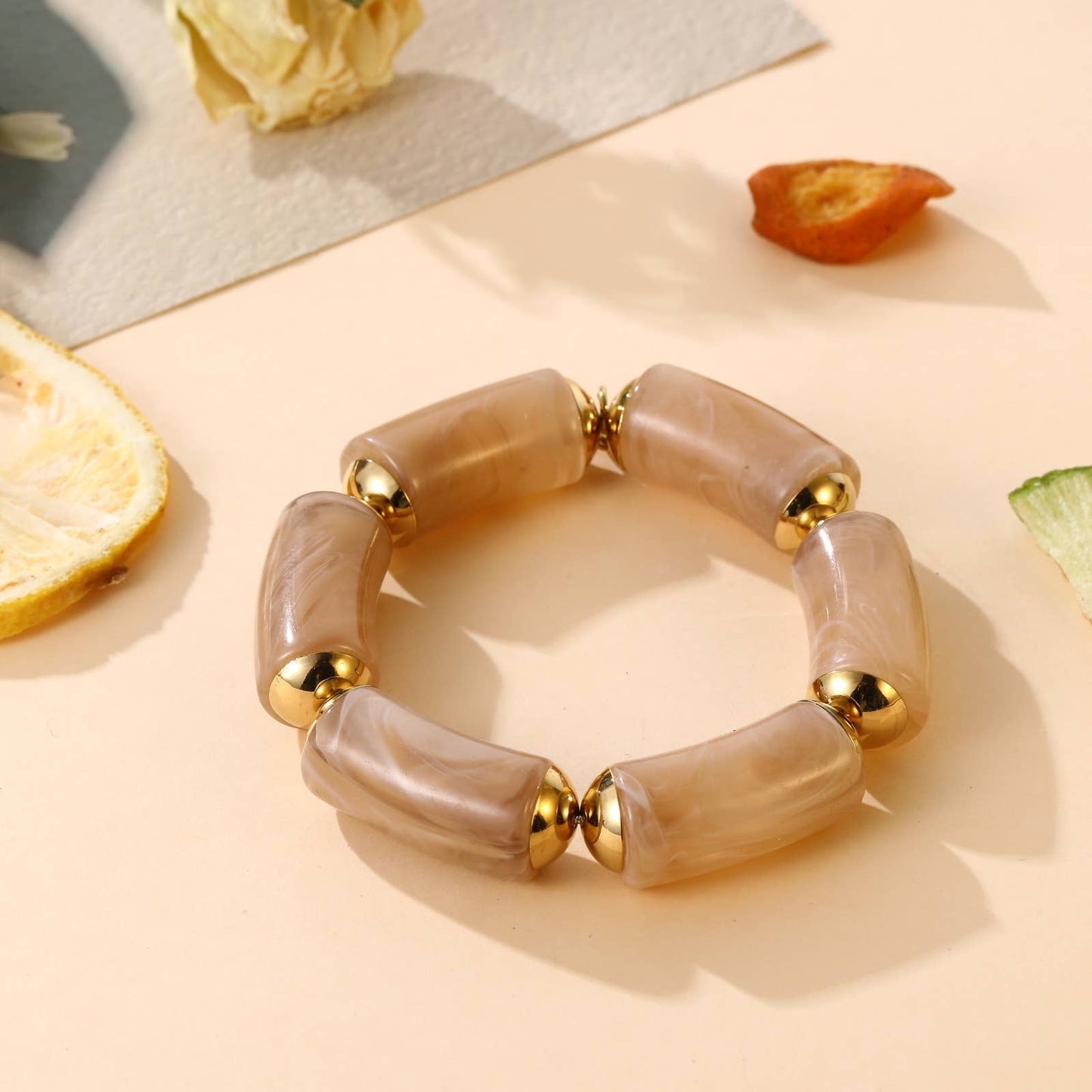 Bracelet - Émeraude: Rose / Tu [1]