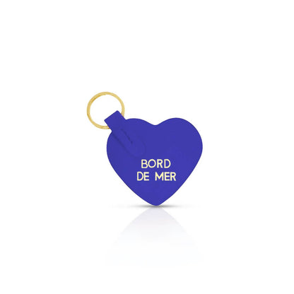 PORTE-CLÉS COEUR BORD DE MER