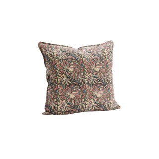 HOUSSE DE COUSSIN IMPRIMÉE - GRIS/KAKI, FRAMBOISE, ÉCRU, BLEU - 50X50 CM