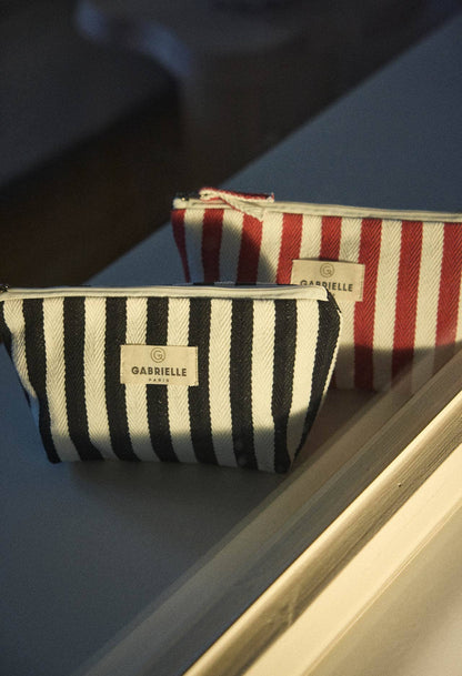 Trousse de beauté Rayures Noires