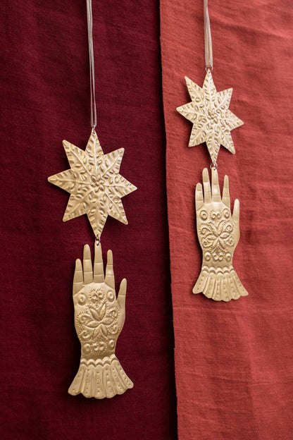 Mains dorées sacrées - Milagros mexicains - Ex-votos