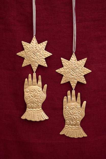 Mains dorées sacrées - Milagros mexicains - Ex-votos