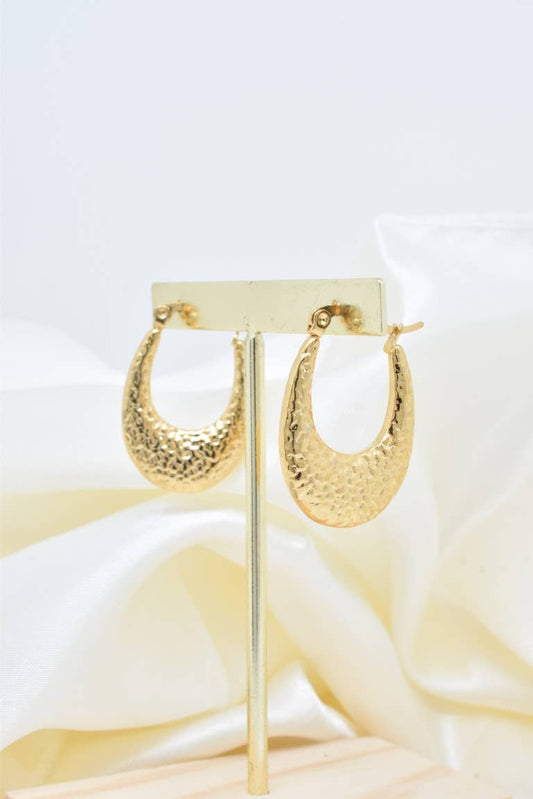Boucles d'oreilles en acier inoxydable -BO100356OR
