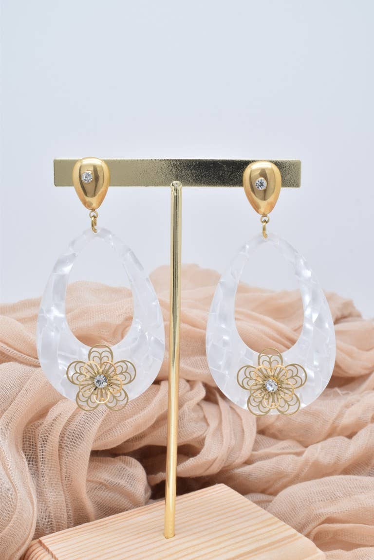 Boucles d'oreilles en acier inoxydable -BO100357OR