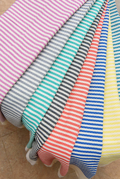 Fouta Atlántico Vert nid d'abeille 100% coton