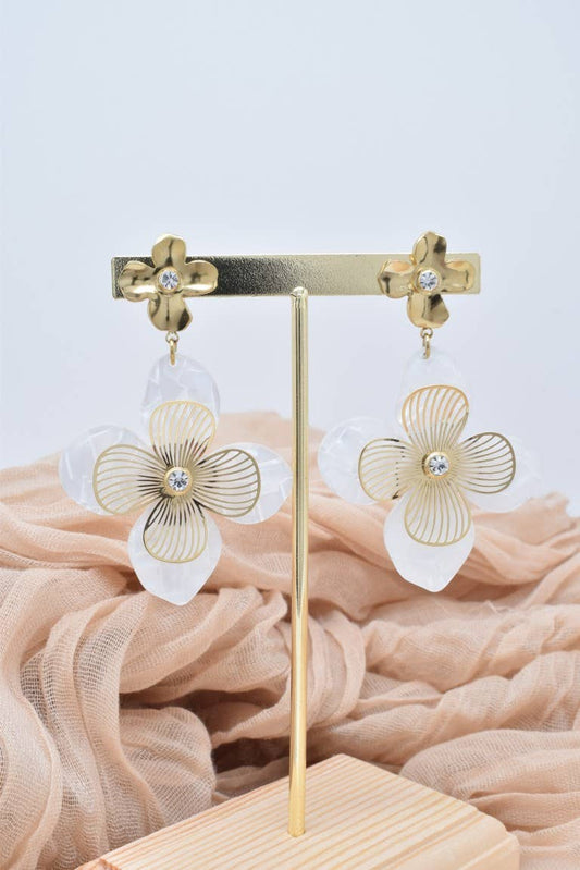 Boucles d'oreilles en acier inoxydable -BO100358OR