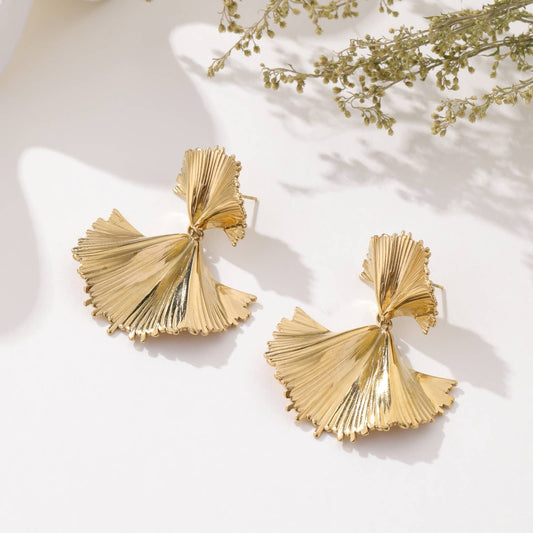 Boucles d'oreilles puces - Jamila: Gold / Tu [1]