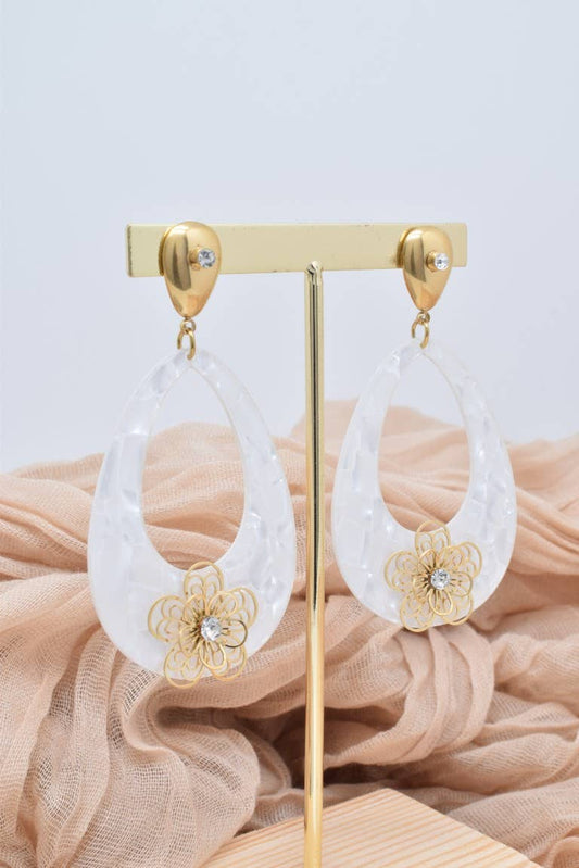 Boucles d'oreilles en acier inoxydable -BO100357OR