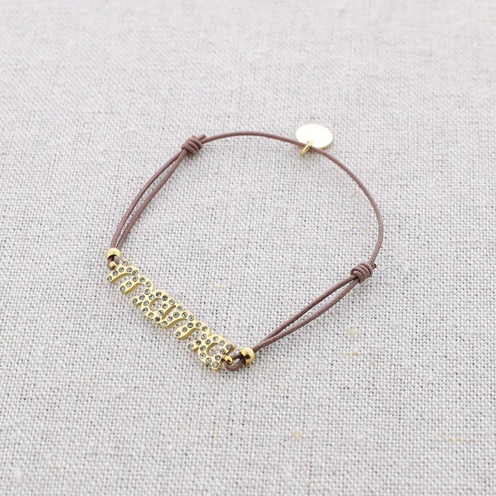Bracelet en acier Mama Cristales: Multicolore
