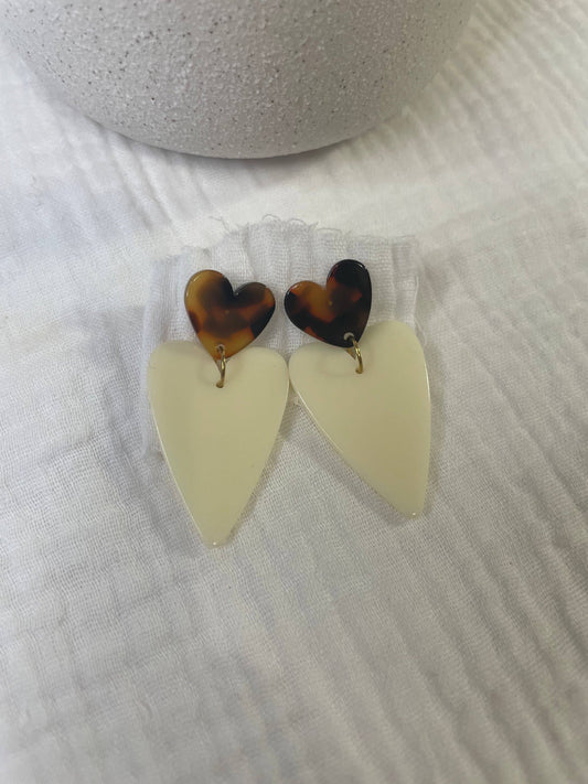 Cuba Léo X Ecru, Boucles D’Oreilles