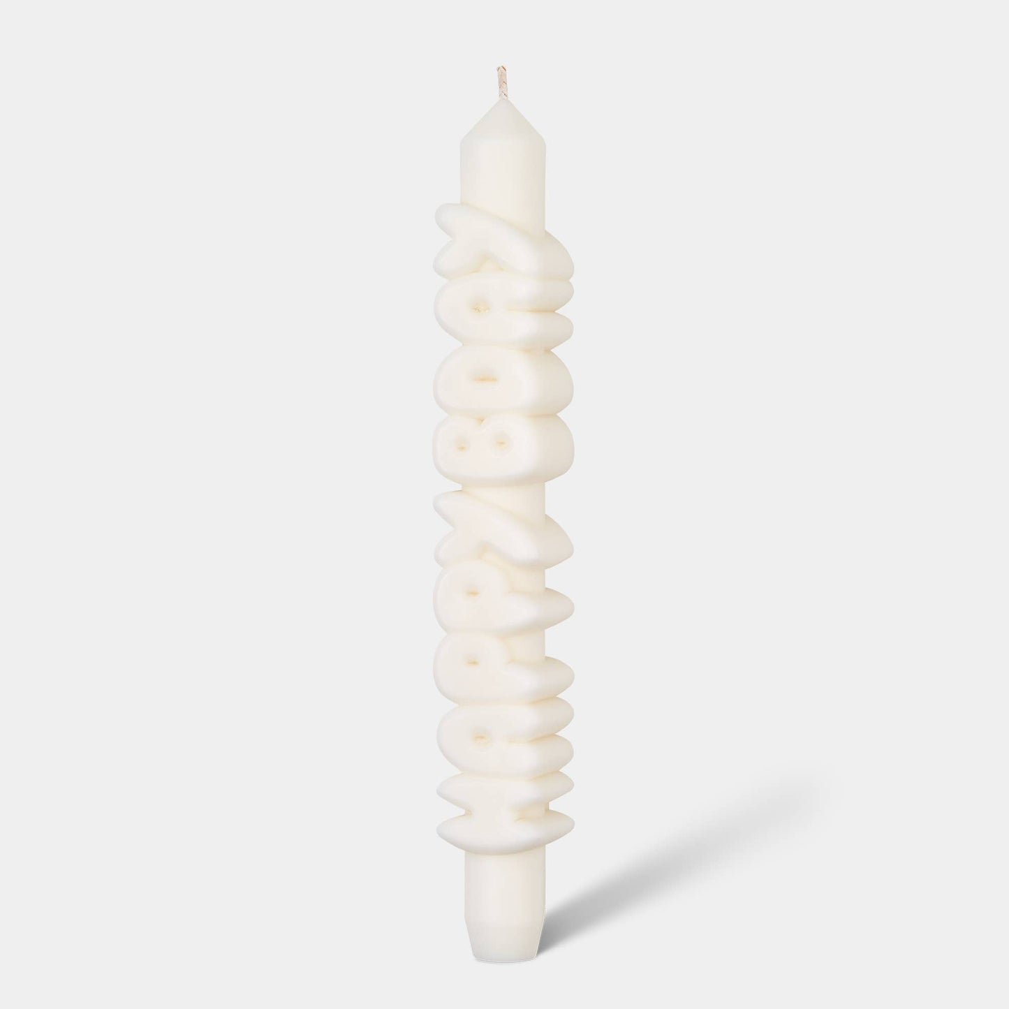 Bougie conique JOYEUX ANNIV - Fait main - Bougies coniques 3D de 9 pouces: Vert olive