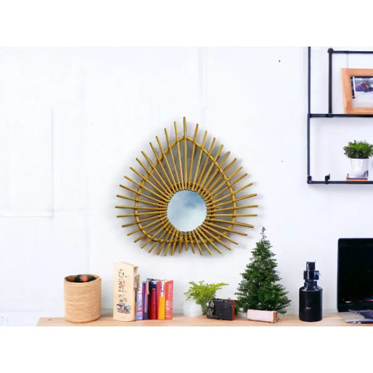 Miroir Losange Vintage Rotin WATERLILY