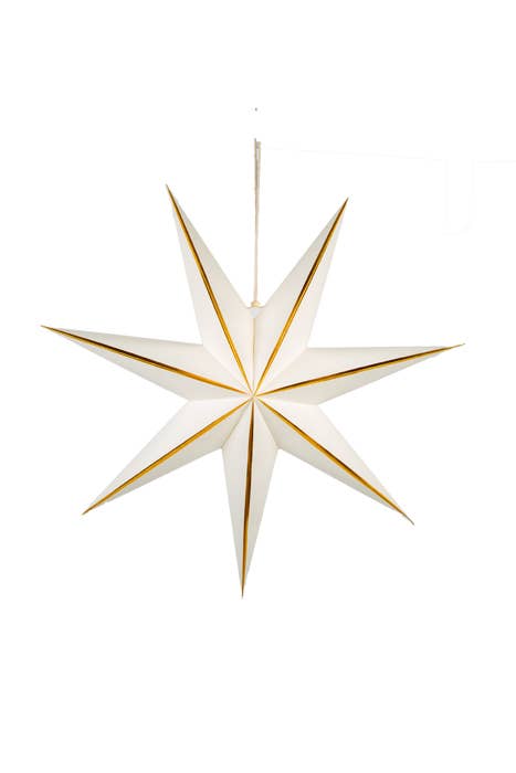 Décoration Star L blanc/doré