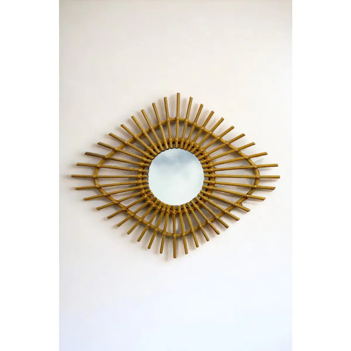Miroir Losange Vintage Rotin MATAI
