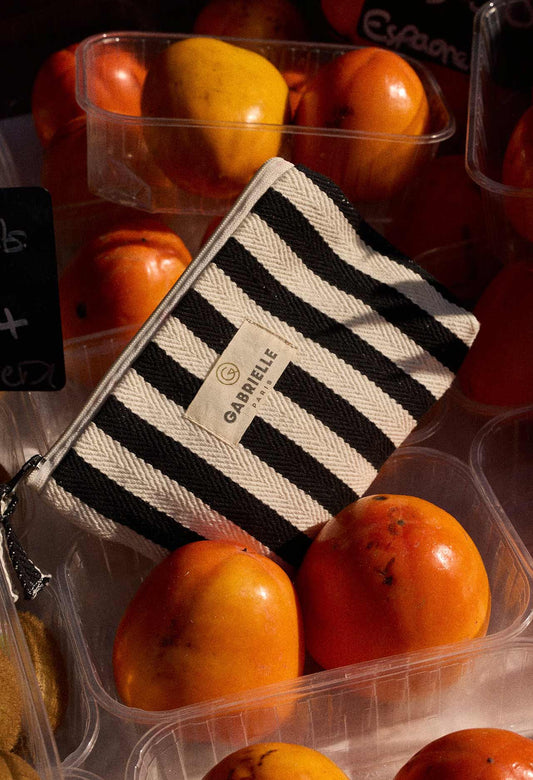 Trousse de beauté Rayures Noires