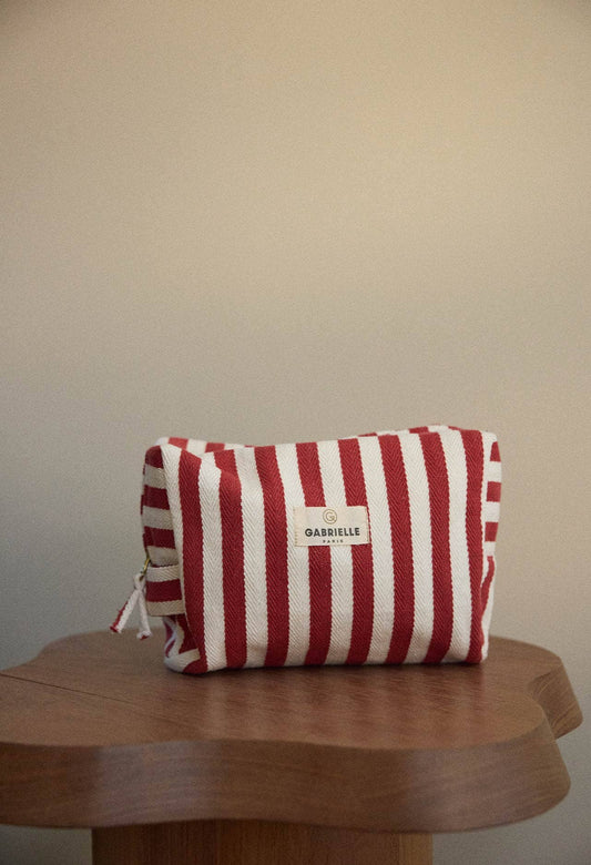 Trousse de toilette Rayures Rouges