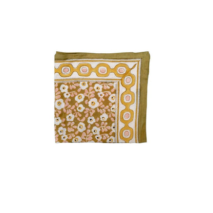 Foulard flower seventies - Mon grand indispensable kaki