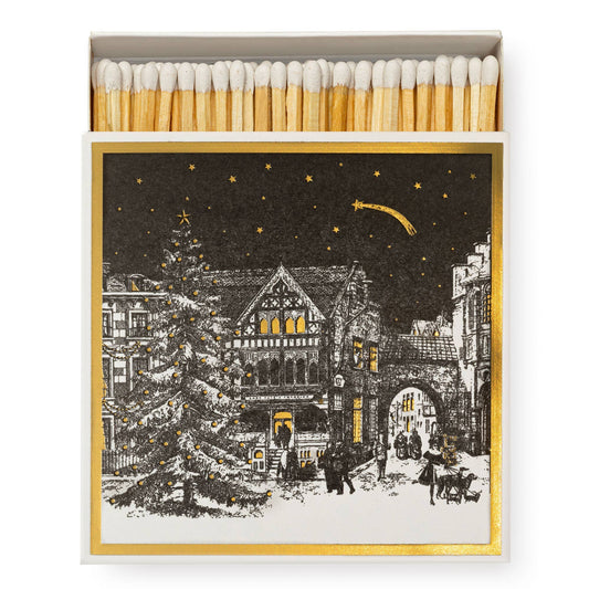 Starry Night | Square - Christmas Safety Matches 🎄