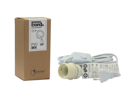 Alimentation/câble d'alimentation M4 blanc