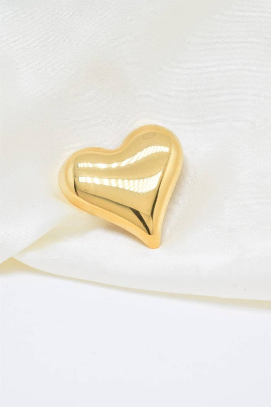 Broche en acier inoxydable - BH500040: Doré