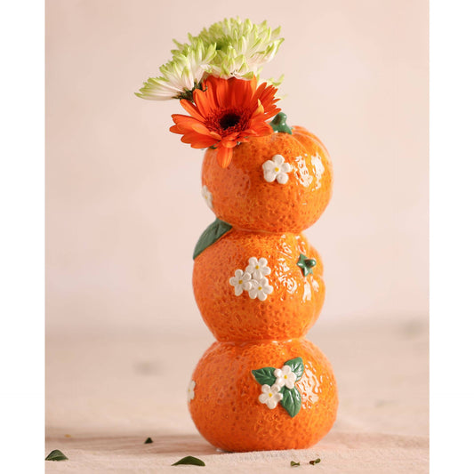 Vase Triple Orange Hestia 21cm