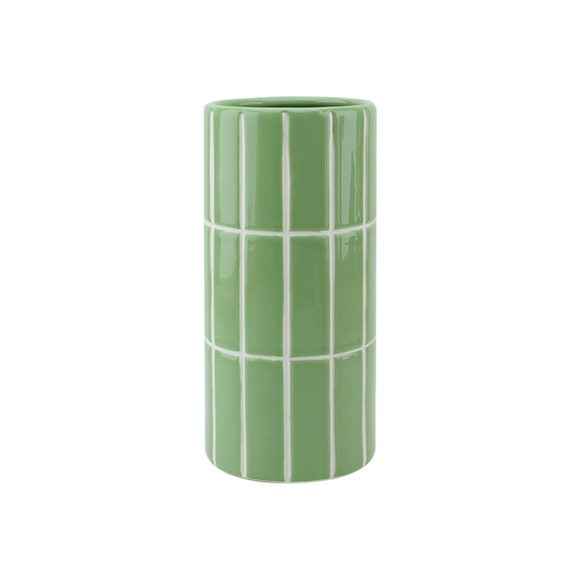 Vase carrelage matcha