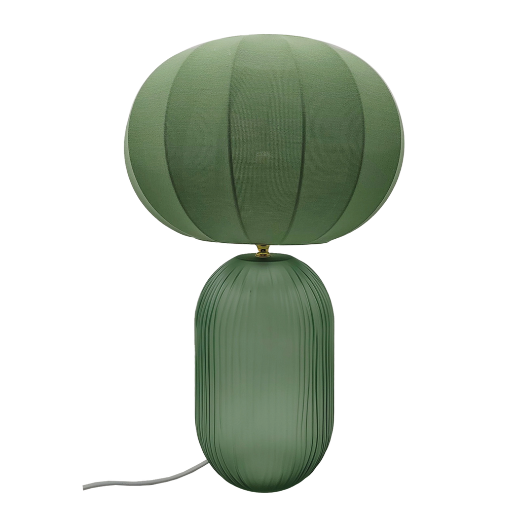 Lampe Lucas vert D30 H47,5cm