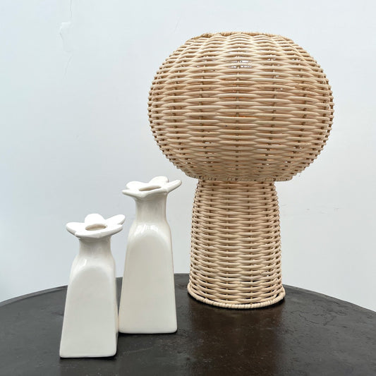 Déco soliflor fleur mm blanc cassé