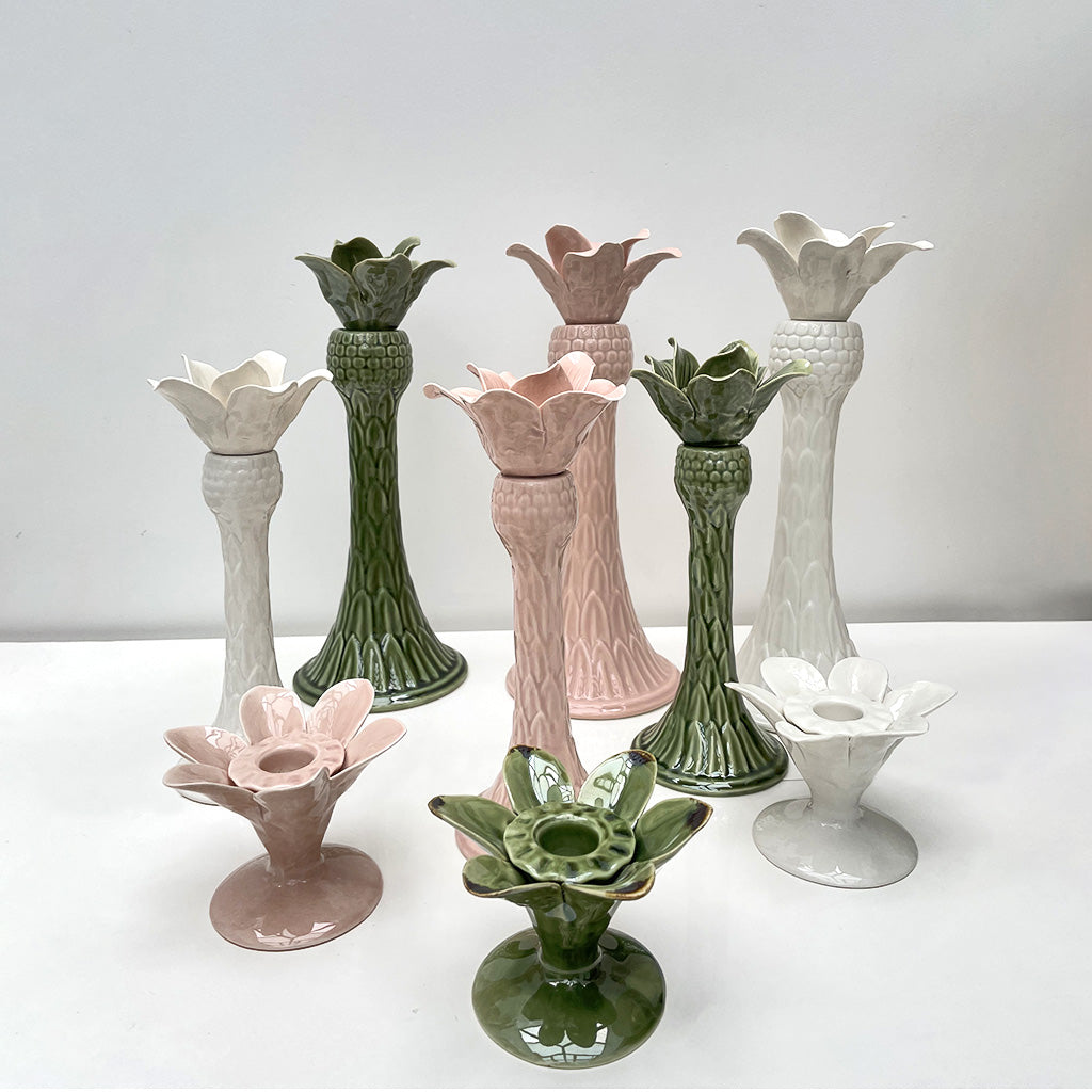 Bougeoir palmier PM vert