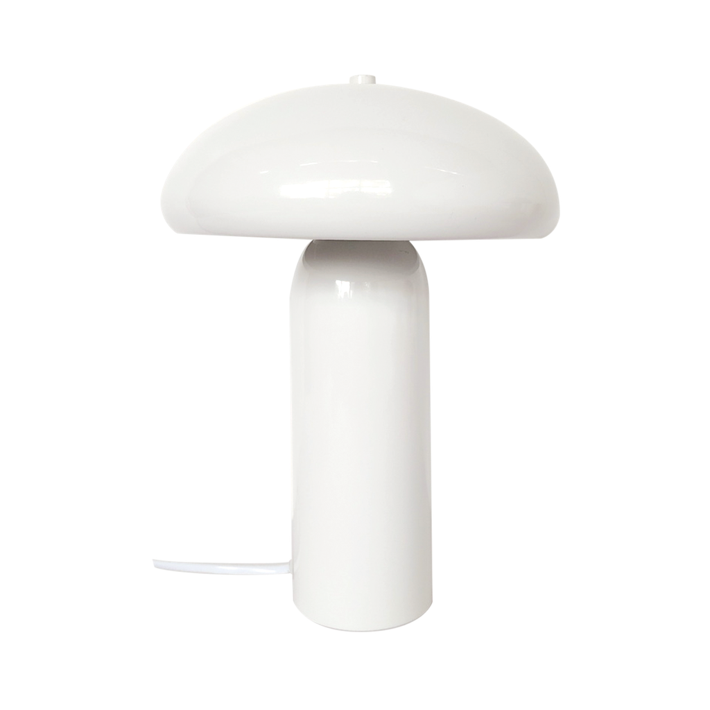 Lampe Gabin blanc D22 H30cm