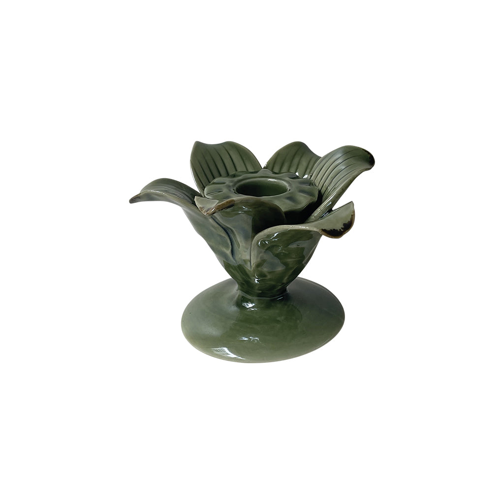 Bougeoir palmier PM vert