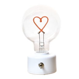 Lampe décorative Lili Coeur rouge à piles