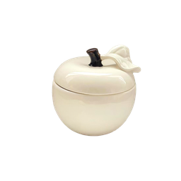 Boîte pomme Beige D16,7 H17cm