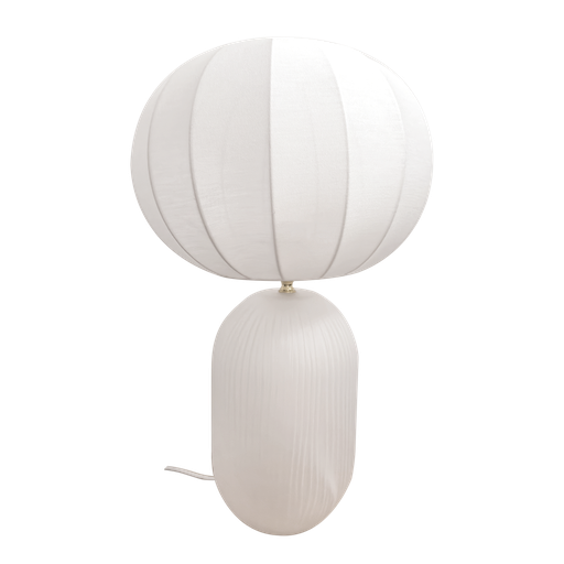 Lampe Lucas blanche D30 H47,5cm
