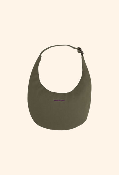 Sac New B en coton Uni Agate Brodé: UNI AGATE BRODÉ kaki