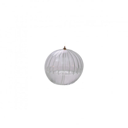 XL Lampe à huile sphère striée