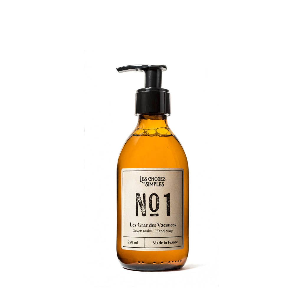 Savon pour les mains et le corps -Nr1 Amber (250 ml, bouteille en verre)