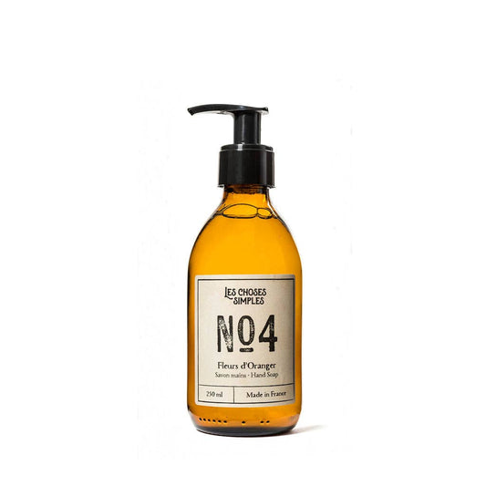 Savon pour les mains et le corps -Nr4 Orange Blossom (250 ml, bouteille en verre)